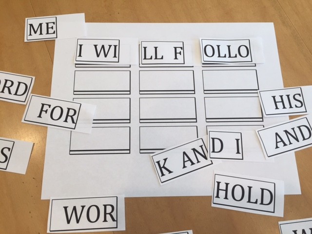 I Will Follow God’s Plan for Me: Tile Envelope Word Game for Older